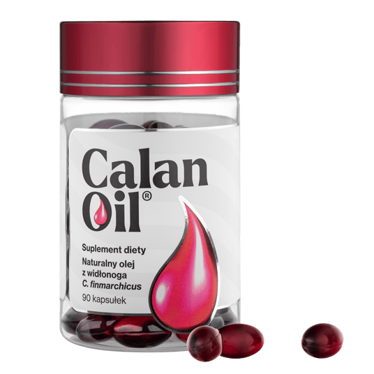słoik suplementu omega 3 CalanOil